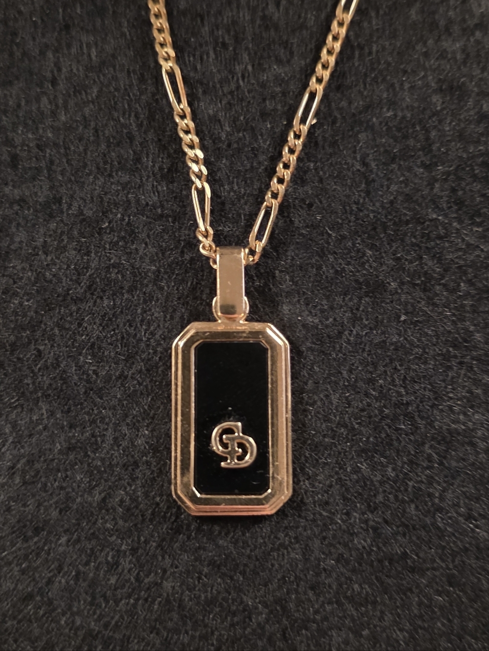 Christian Dior Black Enamel Dog Tag Necklace 1990s - Picture 12 of 16